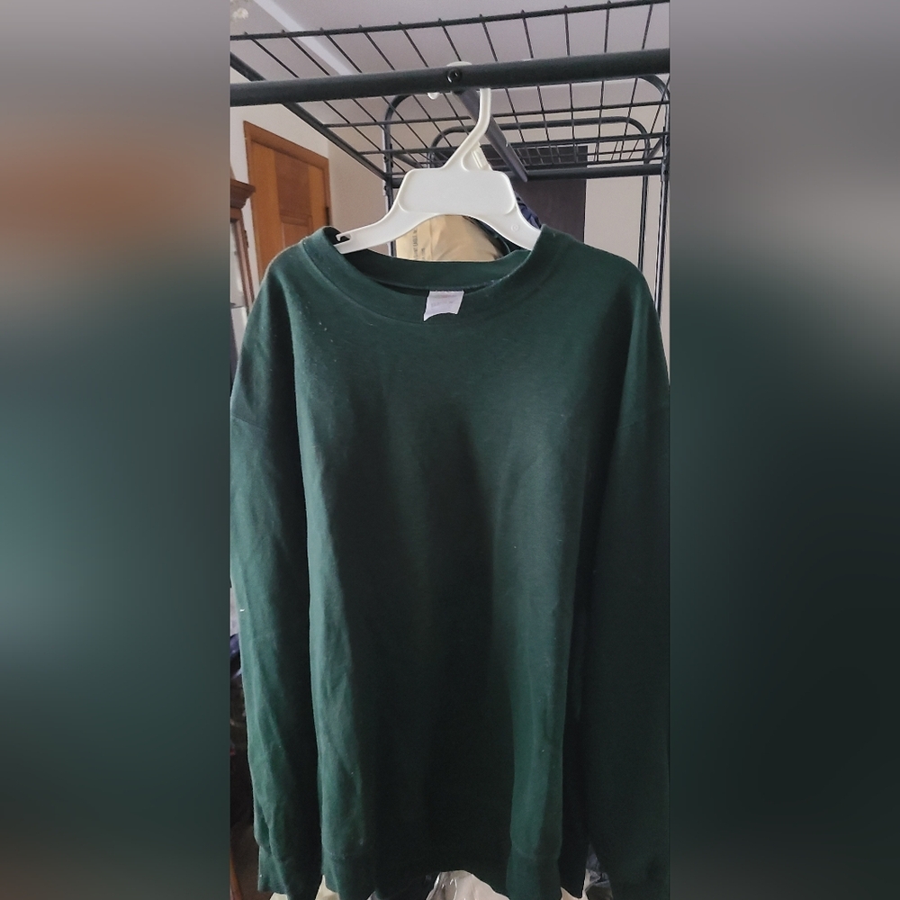 Men's Fruit Of The Loom Best Green Sweatshirt. Vintage